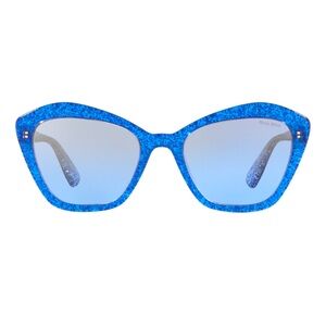 New in box with tag 💗 Miu Miu Core Collection MU 05US Glitter Blue sunglasses